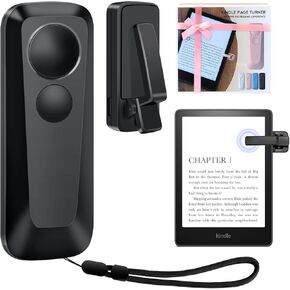 RF Remote Control Page Turner for Kindle Paperwhite Kobo eReaders, Kindle Page Turner for Camera Video Record and Shutter Selfie,eReaders Reading Accessories in Bed, Gifts for Readers (Pink)