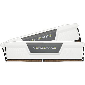 كورسير ذاكرة DDR5 32GB 2x16GB 5600MHz C36 انتل محسن من فينجينس لتنظيم الجهد الكهربائي على اللوحة، ملفات XMP 3.0 مخصصة، موزع حرارة الومنيوم صلب ابيض، 840006659334، 2 × 16 جيجا in Kuwait