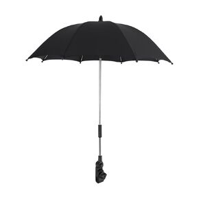 Ejoyous Baby Stroller Umbrella, Adjustable Baby Stroller Parasol with Clamp, UV Rays Sun Rain Parasol Umbrella for Wheelchair Pushchair Pram Beach Chair Bike
