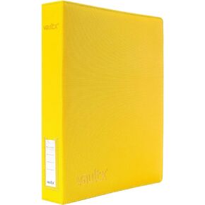 مجلد Vault X Premium Exo-Tec ذو 3 حلقات TCG لـ 9 صفحات بطاقات تداول للجيب - سعة أكثر من 30 صفحة، غلاف سهل الفتح و3 حلقات على شكل حرف D لبطاقات صور TCG CCG (رفيعة، أزرق مخضر)