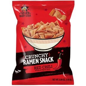 Baby Star Crunchy Ramen Snack Wide | Tonkotsu 2.46oz (6 Pack) | Delicious Dry Ramen Snack Packs…