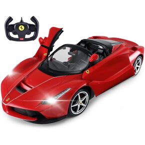 PowerTRC Remote Control Car, Ferrari SF90 RC 1:14 Scale Official Licensed Battery Operated Model Sports Car w/Headlights Gift Ideas Birthday for Adults & Boys Ages 6+ Years Red