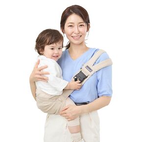 GOOSEKET 365 Toddler Carrier, 100% Cotton, Lightweight, Easy-to-USE, Portable, Suitable from 6-48 Months, Supports UP to 44LBS (Khaki)