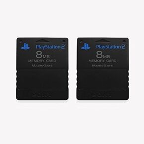 PlayStation 2 Memory Card 8MB (Pack Of Two) (Renewed)