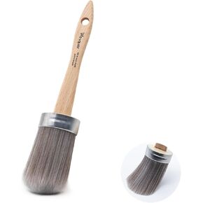 Chalk Paint Brushes for Furniture Chalk Paint Wax Wax Brushes for Chalk Painting Round Paint Brush Stencil Brushes for Chalk Paint, Acrylic Paint, Milk Paint, Stencil Brushes, No Shedding