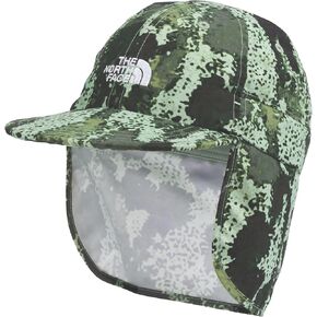 THE NORTH FACE Kids' Class V Sunshield, Radiant Poppy Wavy Brand Proud Phantom Print, Small
