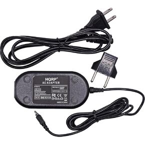 HQRP AC Adapter Compatible with Panasonic DMW-AC5 DMC-FS20 DMC-FS3 DMC-FS5 DMC-FX10 DMC-FX12 DMC-FX30 DMC-FX33 DMC-FX35 DMC-FX50 Lumix Digital Camera Power Supply Cord Adaptor DMW-AC5PP