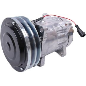 AC Compressor 86993462 SD7H15SHD Compatible with New Holland Case IH 2144 2166 2188 580 WXTK031 47050714 96993462 1999755C2 1977958C1 1999755C3