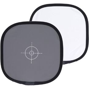 Small Grey White Balance Card, 18% Exposure Photography Card 30x30cm, Foldable Focus Board Double Sided with Carrying Bag, Custom Calibration Camera Lens Filter Checker Video