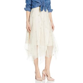 Jenny Yoo Women's Astrid Embroidered Tulle Covent Garden Skirt