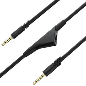 Replacement A40 Cable, A10 Audio Cable Cord with Volume Control, Nylon Braided Wire Compatible with Astro A40 TR A40 A10 Gaming Headsets, Fit for Xbox One, PS4 Controller 6.5FT/2m