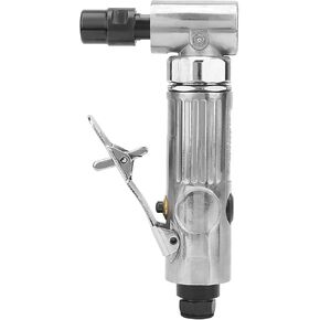 Pneumatic Die Grinder, 1 / 4inch BSP Air Inlet Connection Air Die Grinder 90 Degrees Bending Pneumatic Grinding Machine with 2inch Grinding Disc For Grinding Deburring and Shaping