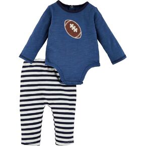 Mud Pie Unisex Baby Baby Football Bodysuit Set