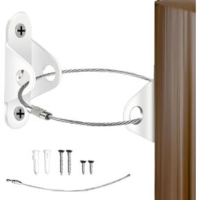 Furniture Anchors (10 Pack) for Baby Proofing, Anti-Tip Furniture Wall Anchor Straps Earthquake Straps for Child and Pet Safety, Secure 450lbs Furniture