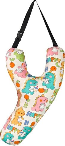 SIQITECHNO Car Travel Pillow for Kids Adults Soft Neck Pillow for Long Journey&Road Trip Washable Breathable Head and Body Support Pillow Car Seat Belt Pillow Car Aircraft (Deer&Bear + Headrest) in Saudi Arabia