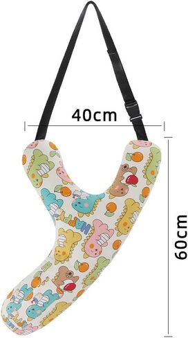 SIQITECHNO Car Travel Pillow for Kids Adults Soft Neck Pillow for Long Journey&Road Trip Washable Breathable Head and Body Support Pillow Car Seat Belt Pillow Car Aircraft (Deer&Bear + Headrest) in Saudi Arabia