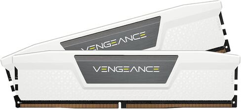 كورسير ذاكرة DDR5 32GB 2x16GB 5600MHz C36 انتل محسن من فينجينس لتنظيم الجهد الكهربائي على اللوحة، ملفات XMP 3.0 مخصصة، موزع حرارة الومنيوم صلب ابيض، 840006659334، 2 × 16 جيجا in Saudi Arabia