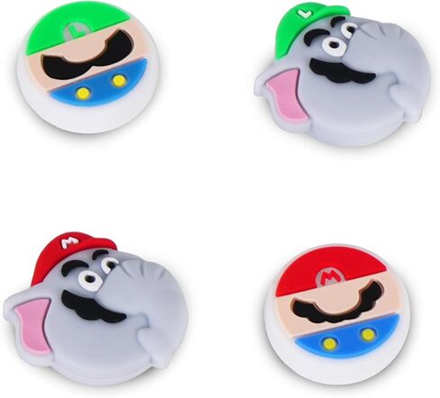 TIKOdirect Cute Thumb Grip Caps Compatible with Switch Joy-con/Switch OLED/Switch Lite, Kawaii Joystick Cap Grip 4PCS Soft Silicone Protective Ergonomic Button Cover, Green in Kuwait