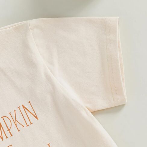 Toddler Boy Girl Halloween Shirt Infant Baby Kids Pumpkin T Shirt Thanksgiving Outfit Vintage Short Sleeve Fall Tee Top in Kuwait