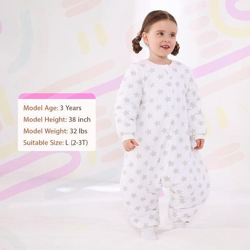 WONDAY Toddler Sleep Sack with Feet, 1.0 Tog Lightweight Sleeping Sacks for Walking with Legs,5T 7T in Saudi Arabia