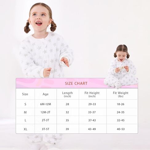 WONDAY Toddler Sleep Sack with Feet, 1.0 Tog Lightweight Sleeping Sacks for Walking with Legs,5T 7T in Saudi Arabia