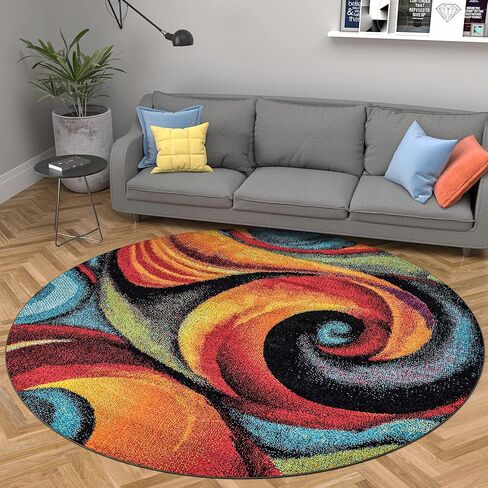 Susan Contemporary Abstract Multi-Color Runner Rug, 2.7' x 7' in Saudi Arabia