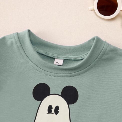 Halloween Sweatshirts for Toddler Baby Boys Cute Ghost Pumpkin Shirts Crew Neck Tops Long Sleeve Clothes in Kuwait