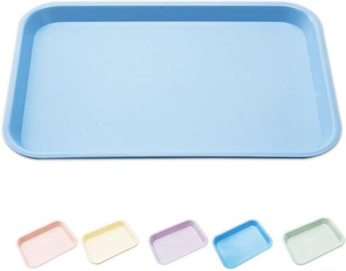Dental Instrument Tray Autoclavable Plastic Medical Flat Trays 9.45" x 6.25" x 0.85" (Green) in Saudi Arabia