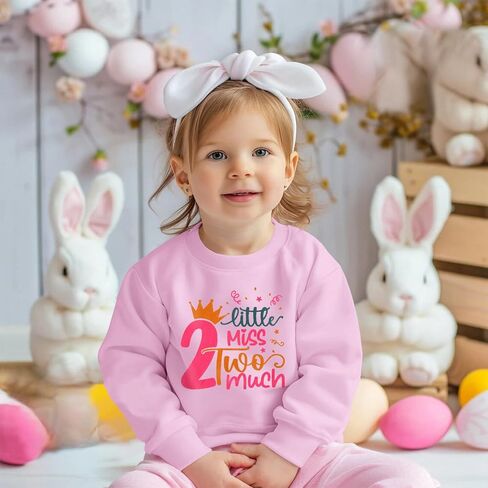 Toddler Girl Birthday Shirt 2nd 3rd 4th 5th Letter Long Sleeve T-Shirt Top 2 3 4 5 Year Old Birthday Girl Outfit in Saudi Arabia
