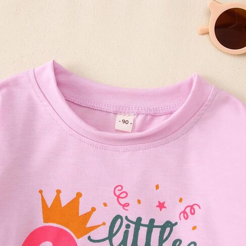 Toddler Girl Birthday Shirt 2nd 3rd 4th 5th Letter Long Sleeve T-Shirt Top 2 3 4 5 Year Old Birthday Girl Outfit in Saudi Arabia