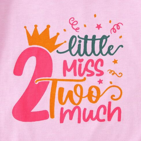 Toddler Girl Birthday Shirt 2nd 3rd 4th 5th Letter Long Sleeve T-Shirt Top 2 3 4 5 Year Old Birthday Girl Outfit in Saudi Arabia