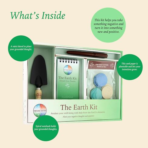 The Air Kit by Two Sage Sisters – Self Care Package for Women and Men with Airspinner, Breathing Cards, Notebook and Marker – Mindfulness and Healing Gifts for Relief and Meditation in Saudi Arabia