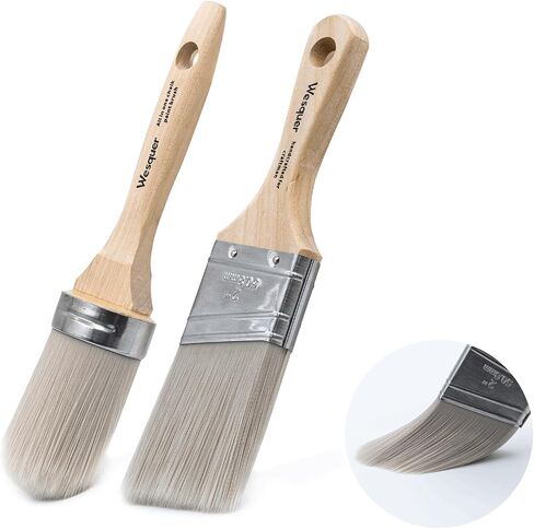 Chalk Paint Brushes for Furniture Chalk Paint Wax Wax Brushes for Chalk Painting Round Paint Brush Stencil Brushes for Chalk Paint, Acrylic Paint, Milk Paint, Stencil Brushes, No Shedding in Saudi Arabia