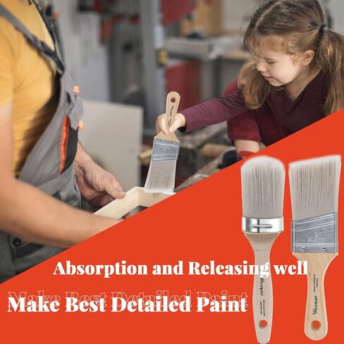 Chalk Paint Brushes for Furniture Chalk Paint Wax Wax Brushes for Chalk Painting Round Paint Brush Stencil Brushes for Chalk Paint, Acrylic Paint, Milk Paint, Stencil Brushes, No Shedding in Saudi Arabia