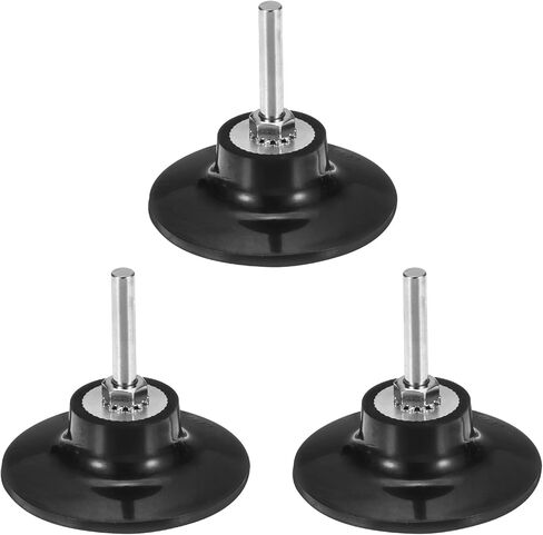HARFINGTON 3Pcs 3" Disc Pad Holder Quick Change Discs 1/4" Shank Holder Mandrel for Die Grinder Sanding and Conditioning Discs, Black in Saudi Arabia