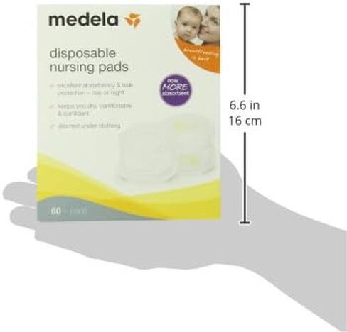 Medela Nursing Pads, Disposable Breast Pad, Pack of 60 in Kuwait