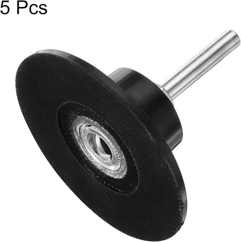 HARFINGTON 3Pcs 3" Disc Pad Holder Quick Change Discs 1/4" Shank Holder Mandrel for Die Grinder Sanding and Conditioning Discs, Black in Saudi Arabia