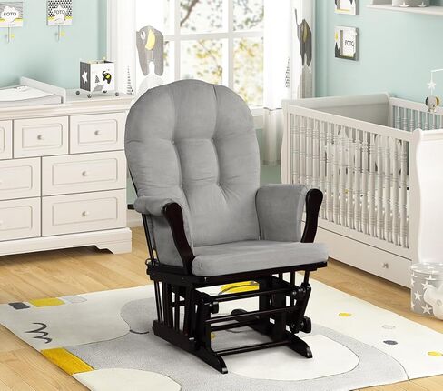Angel Line Windsor Glider, Espresso/Gray in Saudi Arabia