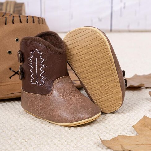 HsdsBebe أحذية للأطفال الأولاد والبنات أحذية رعاة البقر الغربية أحذية للرضع أحذية عالية الجودة للأطفال الصغار نعل ناعم غير قابل للانزلاق أحذية سرير المشي الأولى in Kuwait