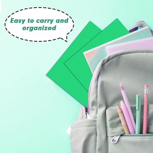 Two Pocket Folders, RAZCC 50 Pack File Folders with Pockets Fit Letter Size Paper, Thick Paper File Folder for School Office Business Home, Assorted 5 Colors in Saudi Arabia