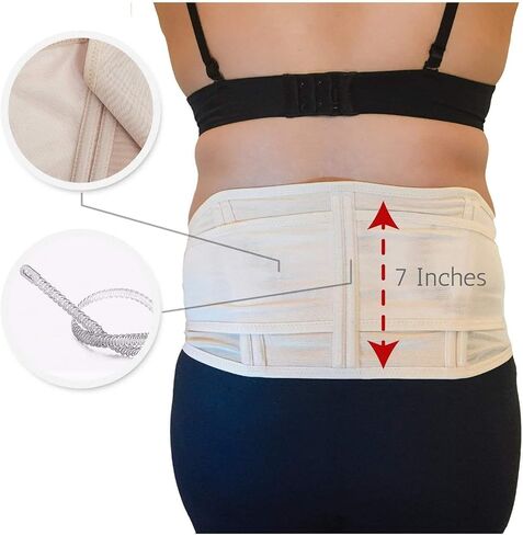 Belly Band for Pregnancy | Maternity Belt Support for Back, Pelvic, Hip, Abdomen, Sciatica Pain Relief 2nd-3rd Trimester | Comfortable Girdle for Running, Walking, Sitting (BEIGE) in Saudi Arabia