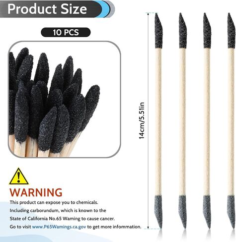 20 PCS Sanding Sticks, Double Matchsticks Sanding Sticks for Tight Spaces Wood, 150/280 Grit Fine Detailing Polishing Sticks Sanding Twigs for Plastic Models Wood Hobby Stuffers, 5.4 x 0.2 Inch in Saudi Arabia