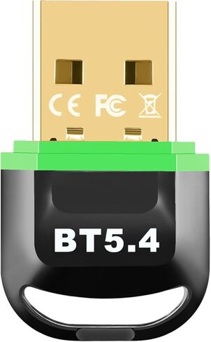 USB Bluetooth 5.4 Adapter for PC 2024, Plug & Play Bluetooth Dongle Receiver BR+EDR+BLE+LMP13.X, Long Range Support Windows 11/10/8.1 for Desktop Laptop PS/Xbox Keyboard Mouse Headset (Red) in Saudi Arabia