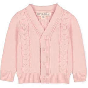 Hope & Henry Layette Cable Cardigan