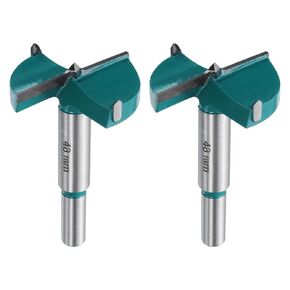 HARFINGTON 2pcs Forstner Drill Bit 7/8" (22mm) Tungsten Carbide Wood Drill Bit Hole Opener Cutter for Hinge Drilling Woodworking, Green