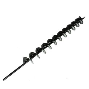 مثقاب مثقاب سطحي مقاس 2 × 24 بوصة لسلسلة مثقاب مثقاب الحديقة أو حفار ثقب المظلة مناسب لقمة مثقاب محرك سداسي مقاس 3/8 بوصة