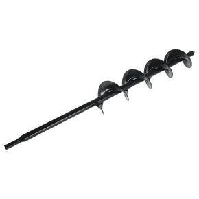 Auger Drill Bit 2 x 24 Inch Surface Auger Drill Bit for Planting Garden Auger Drill String or Umbrella Hole Excavator Suitable for 3/8 Inch Hex Drive Drill Bit