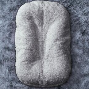 THE KENKYO Winter Baby Lounger Cover, Warm Plush Fleece Newborn Lounger Cover, Soft and Breathable Lounger Slipcover for Boys Girls, Cover Only（Not Included Lounger (Grey)