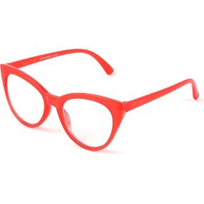 Betsey Johnson womens Rhett Glasses Blue Light Glasses, Shiny Red, 62mm US