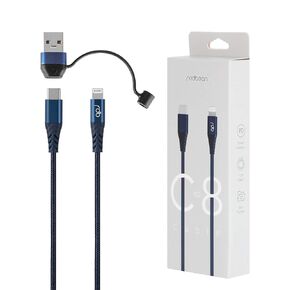 كابل شاحن سريع iPhone 13 12، كابل USB C إلى Lightning معتمد من Apple MFi، USB C إلى USB A محول مضاد للفقدان، كابل 3.9 قدم، توصيل الطاقة PD، كابل ألومنيوم لهاتف iPhone iPad AirPods، أحمر بورجوندي